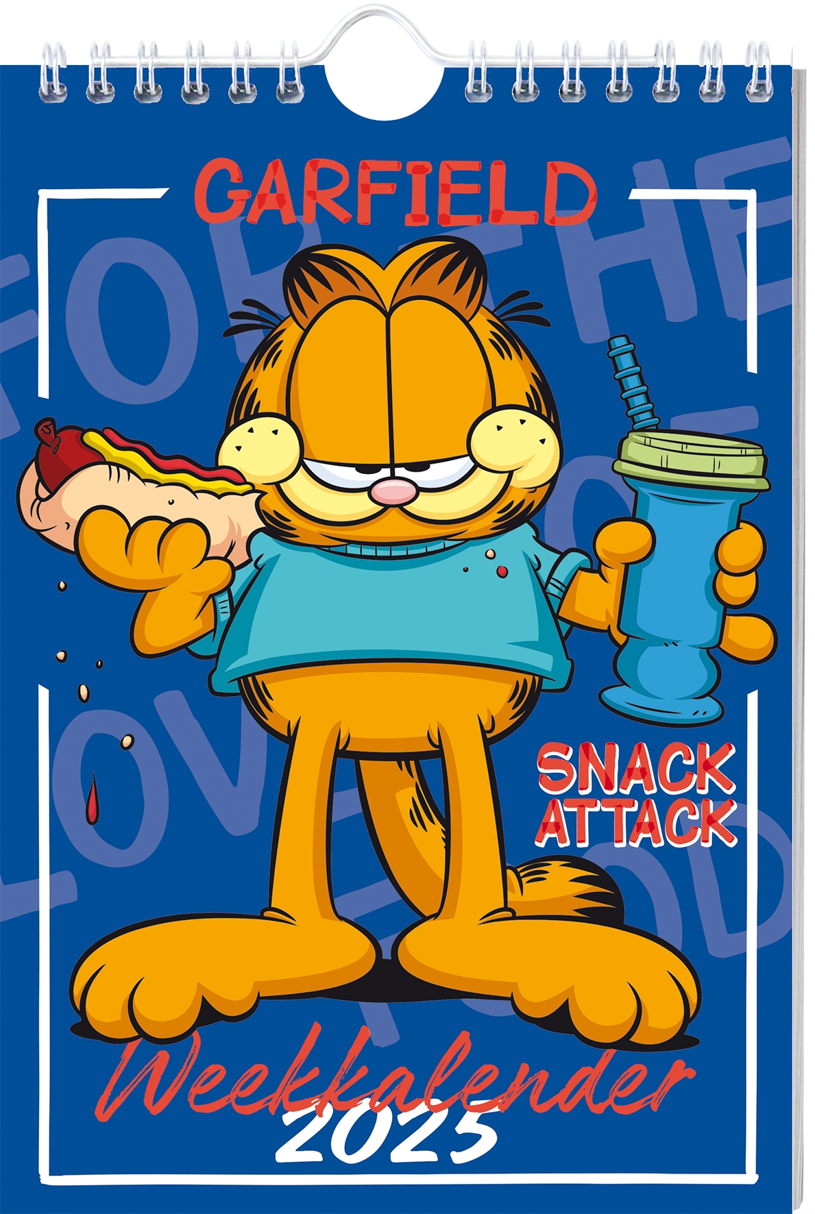 Garfield weekkalender 2025 Interstat Geschiedenisboeken